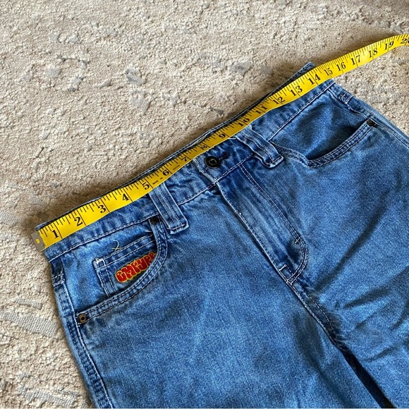 Empyre Vintage Look Cargo Jeans Pants Wide Leg Pockets Medium Wash: 26 - Picture 6 of 13